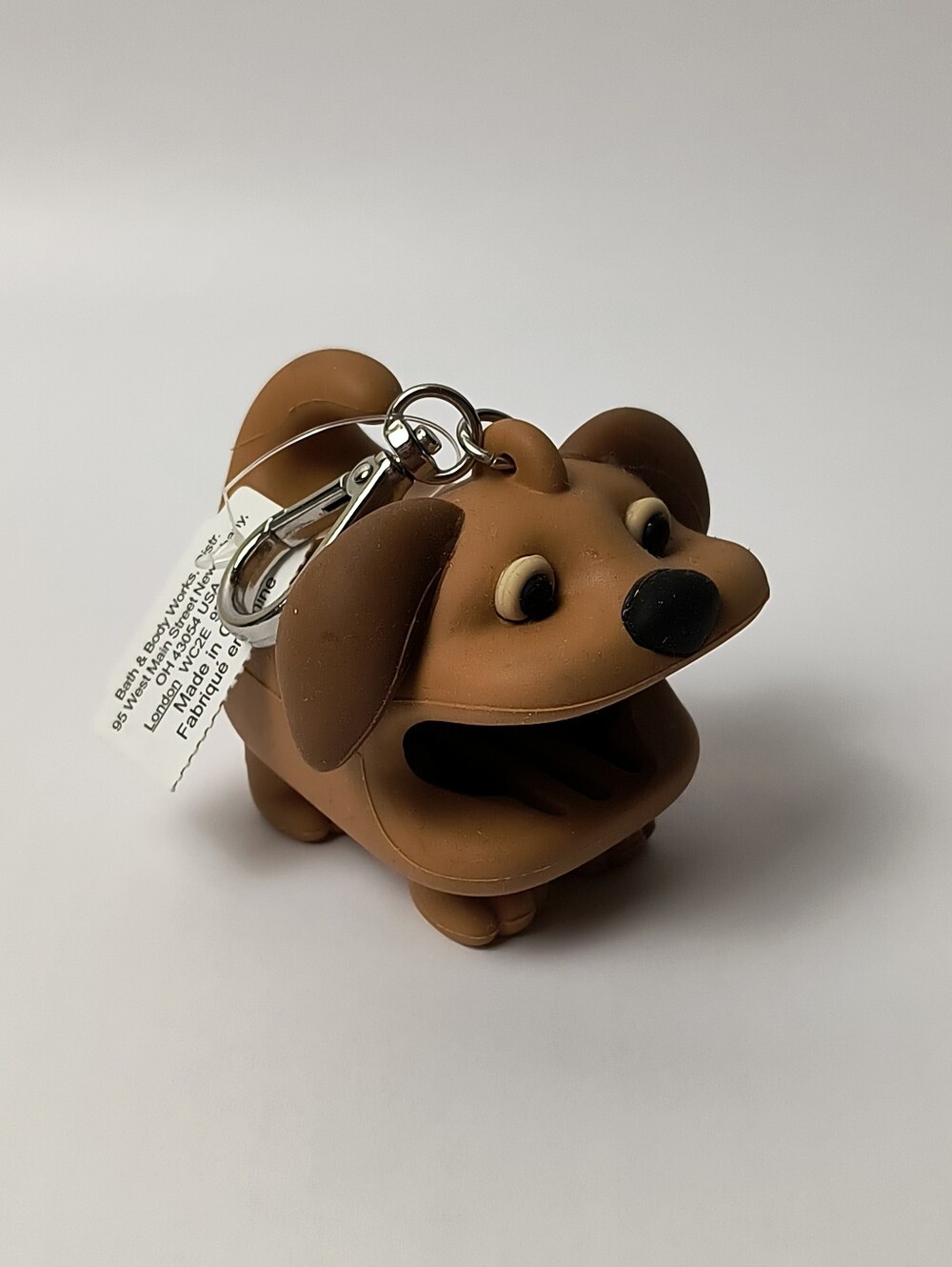 Bath & Body Works Brown Dog Silicone Pocketbac Holder Dog